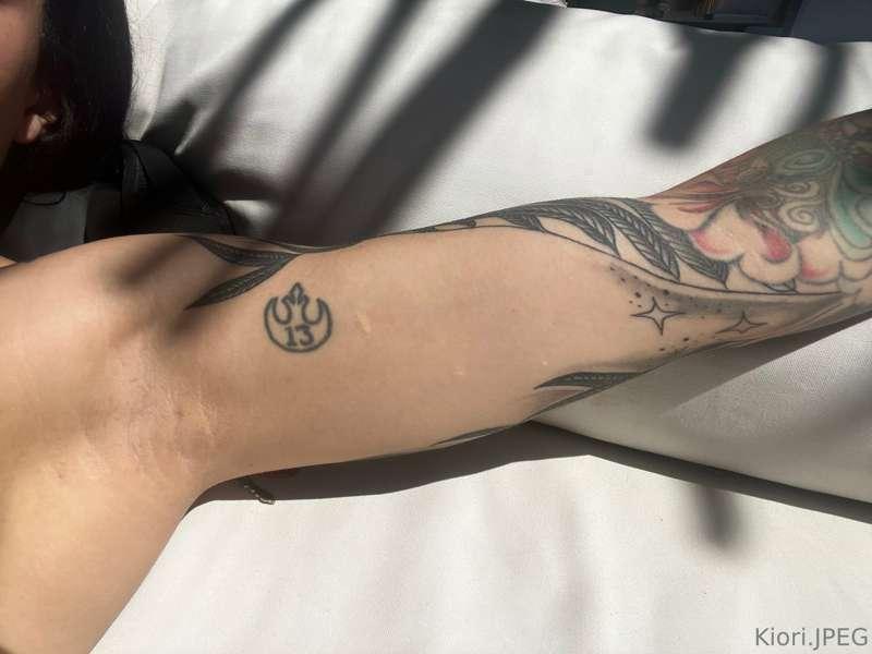 Saying goodbye to this naked skin on both my arms in two day..