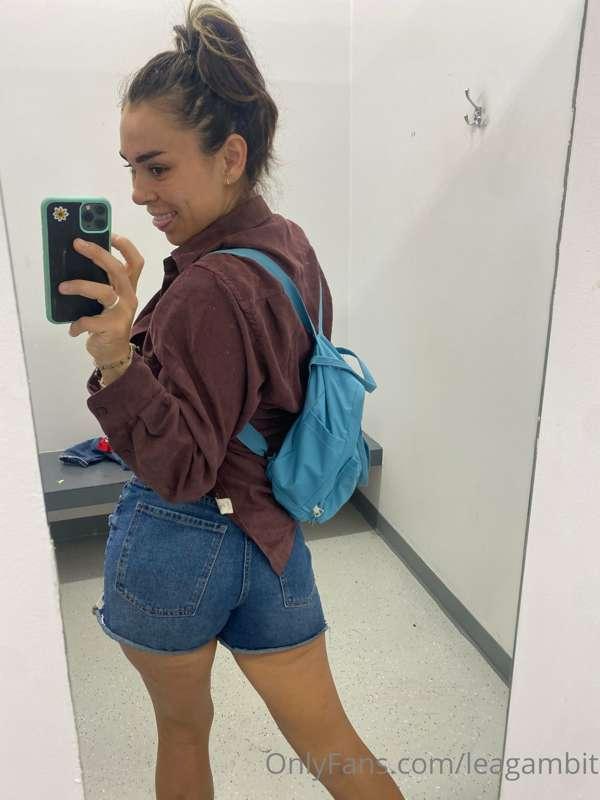 At the goodwill picking an outfit for tonight. I have this v..