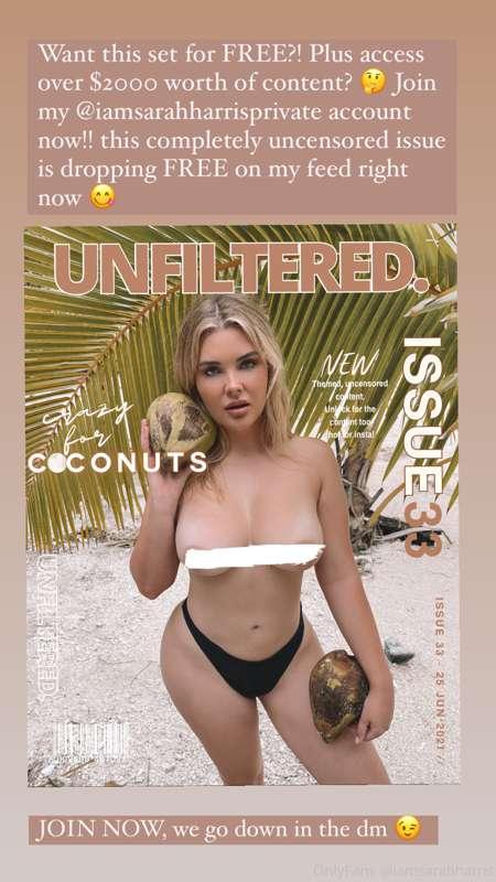 join me on @iamsarahharrisprivate and get all the content yo..