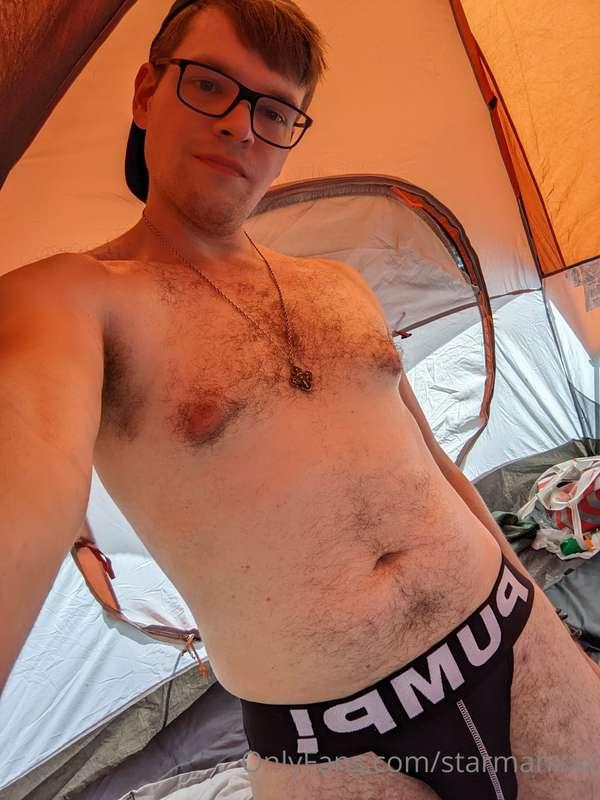 Who wants to help me pitch a tent? ⛺😈