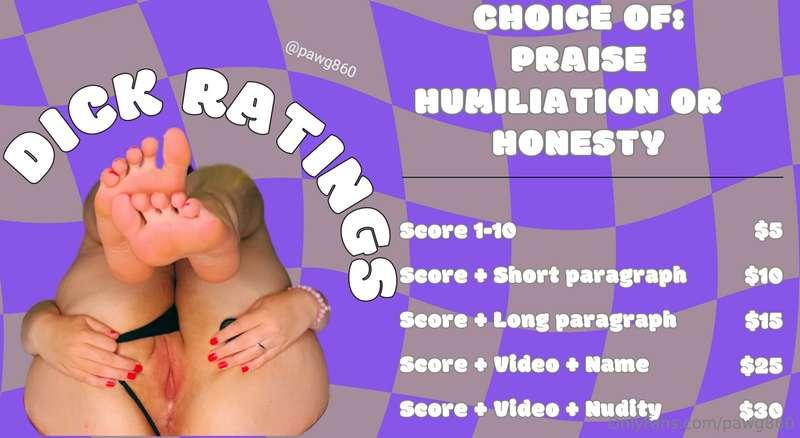 For an extra $10 I'll have my friend help me rate your cock ..
