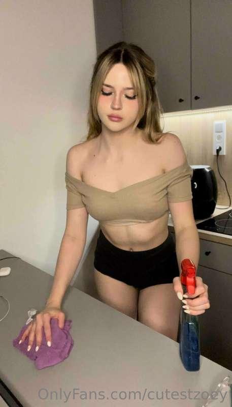 getting ready to clean the room for daddy so we can enjoy th..