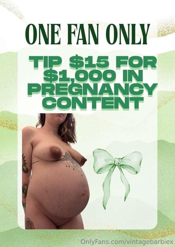 💋 PREGNANCY FANTASY DROP – FIRST FAN ONLY 💋The first fan to ..