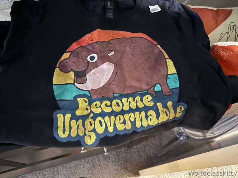 Newest tshirt Sort of obsessed with baby Pygmy hippos right ..