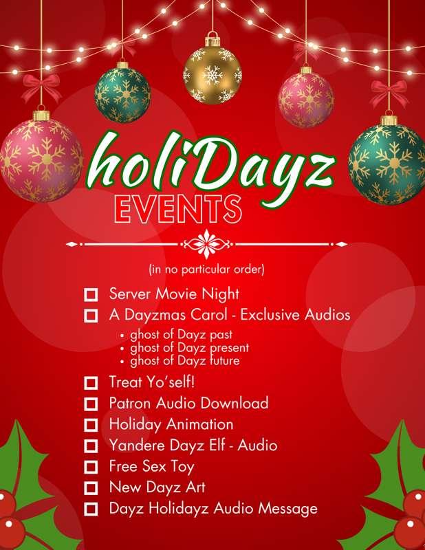 🎁 Happy Holi*Dayz* Events Line-up!! ⛄