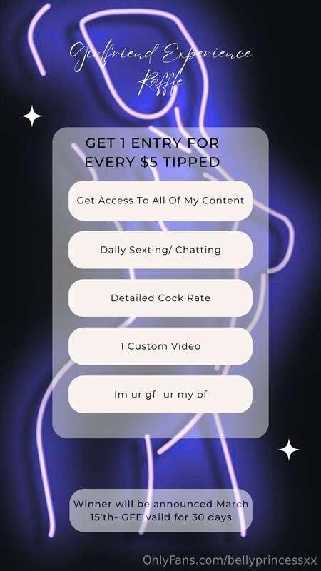 Starting today I am accepting entries for a raffle to win my..