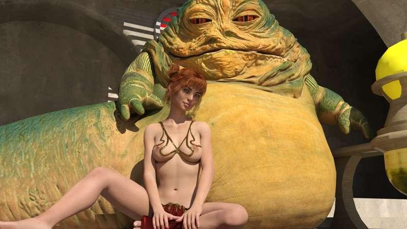 Hannah was briefly captured by the Hutts!