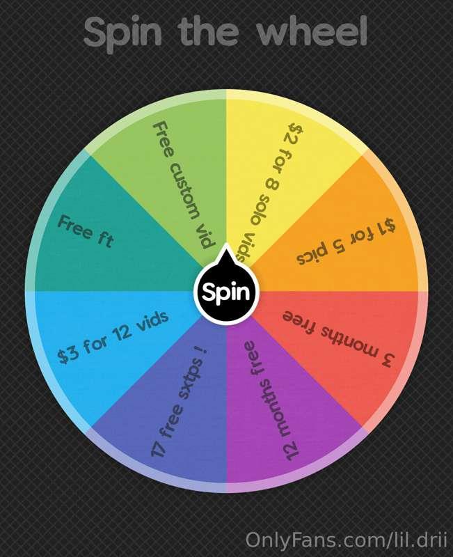 Let’s Play Spin The Wheel !! Comment for your spin, if want ..
