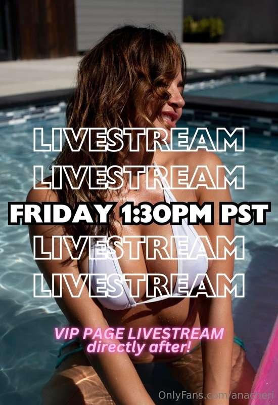 Join me live this FRIDAY at 1:30pm PST 💗 VIP PAGE livestream..