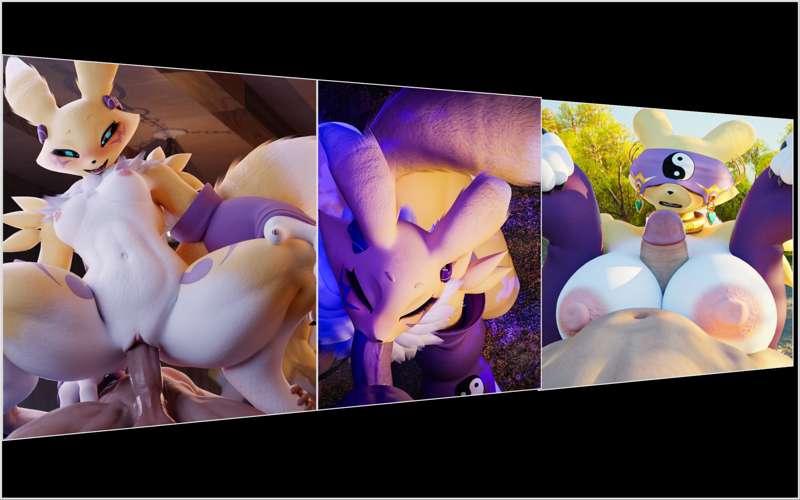 How to train your Renamon! Pt1~3 compilation