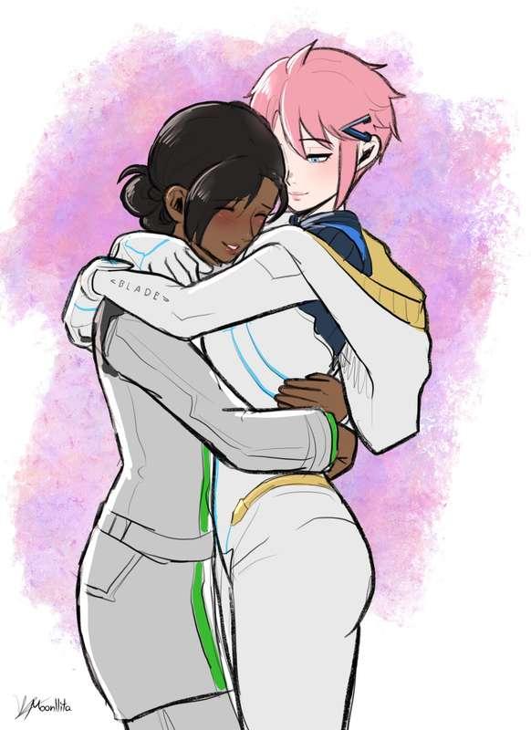 Awesome Lesbian couple (dodole)