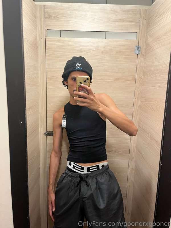 Just buying a New shirt , got horny on the fitting room