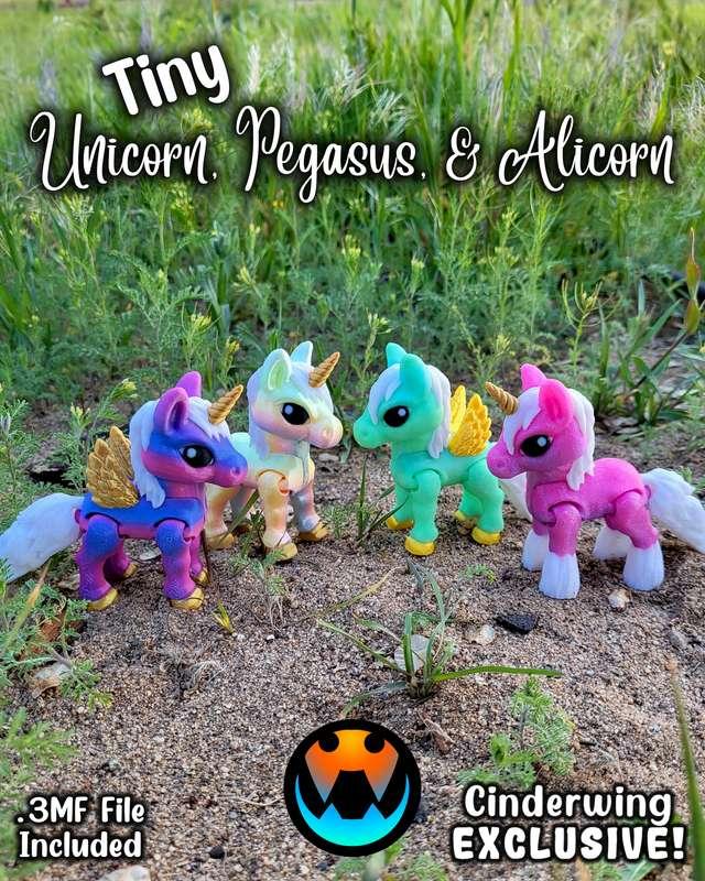 Tiny Unicorn, Pegasus, & Alicorn! +Jumbos!