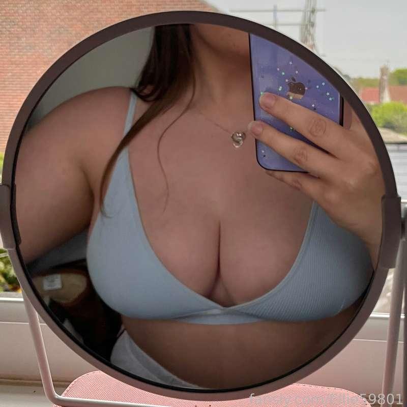 I want your cock between my boobs 😈👀 #fyp #boobs #nipples #tits #hardnipples #pinknipples #bigboobs #hugeboobs #nippples #doubled #horny #teen #pawg #tease #lingerie #bra #mirror #face #sexy