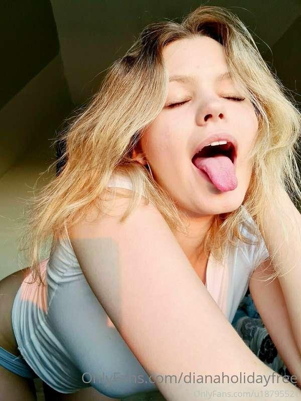 Can you guess why I like having my tongue out? Haha