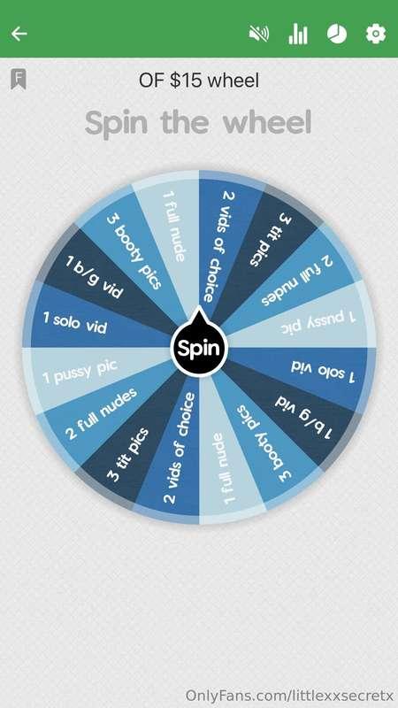 spin the wheel & see what you get 😈  $15 wheel 1 spin: $15 2..