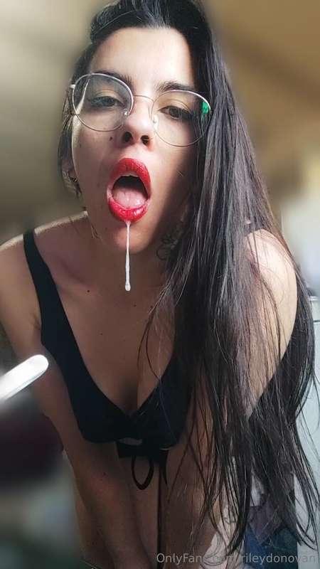 ## You'll swallow every drop of my spit. Are you prepared to..