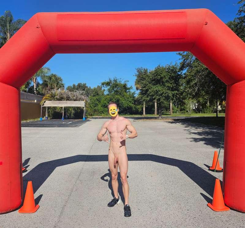 It was a beautiful day in Florida to run a nude 5K! I set a ..