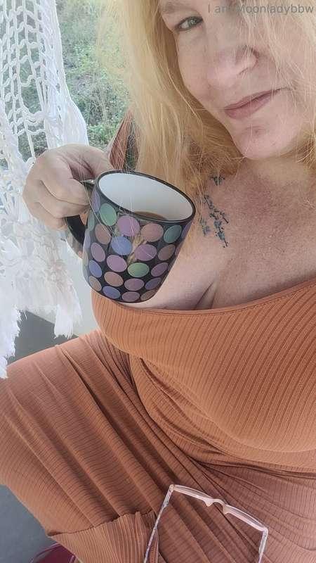 Naked Kitty I mean coffee time 🐈💕☕