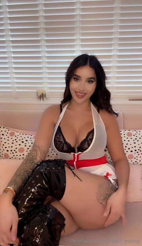 Let your naughty nurse Preeti take your mind off things 😜