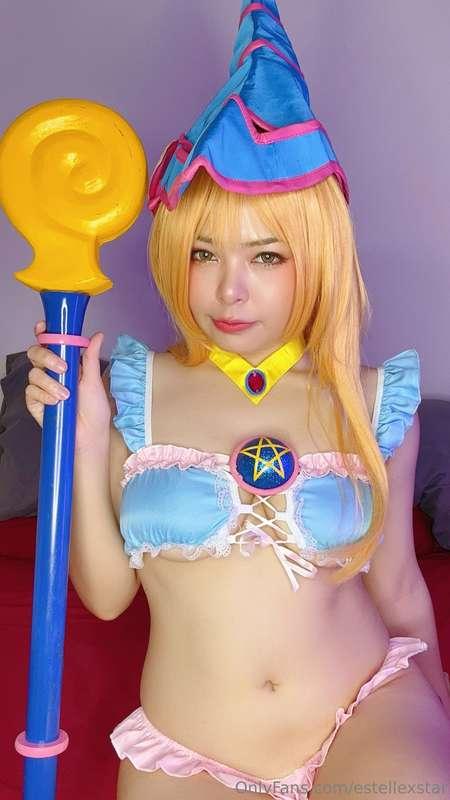 My turn with DARK-MAGICIAN! 🩵💦 now ur turn 🍌😂