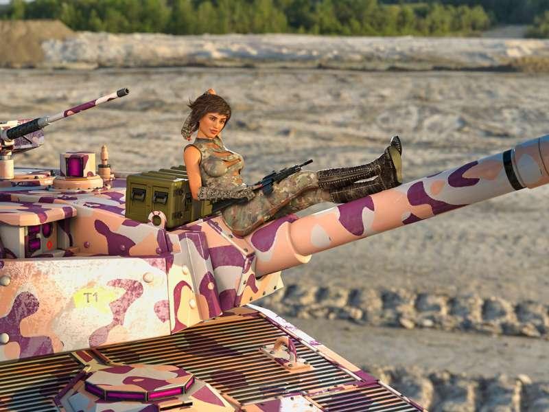 Tank Girls: Platina 2 Pinup