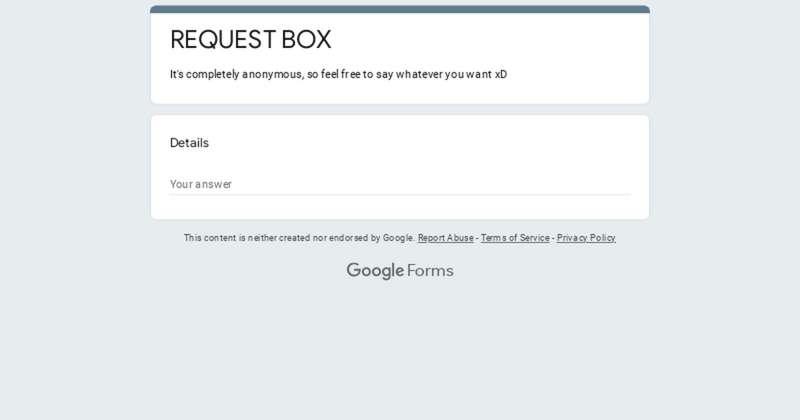 request box!