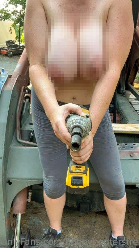 Do you want to drill me when I'm bent over working like this..