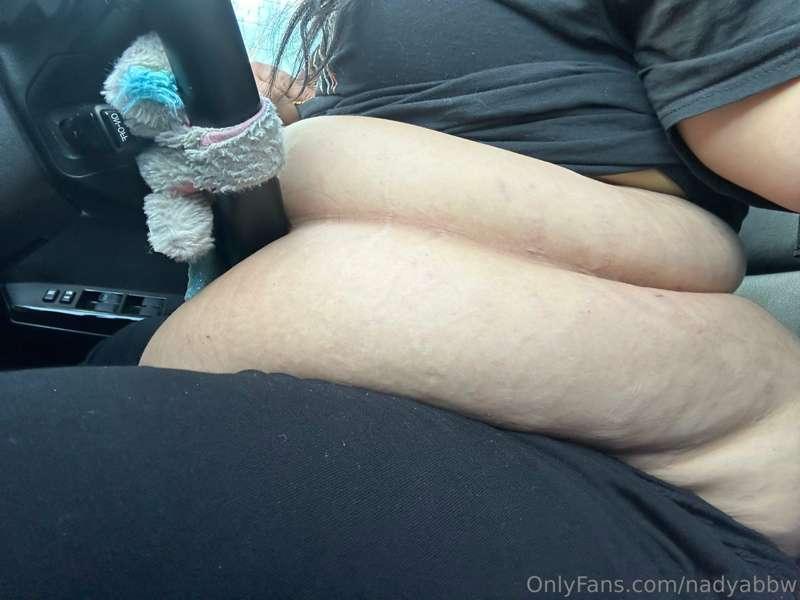 This is my belly in the car after hot pot I was so fucking f..