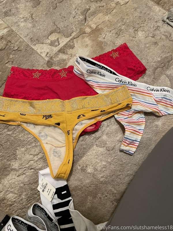 I have some panties for sale before I leave for Texas! 🥰