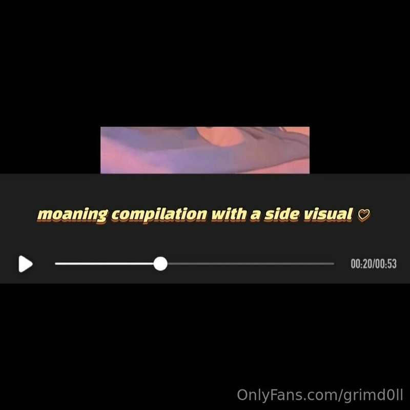 hii here’s a lil surprise! sent a moaning compilation with a..