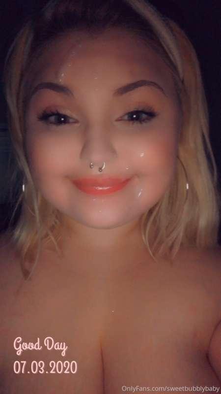 Yummy cum all over my face this morning 💝