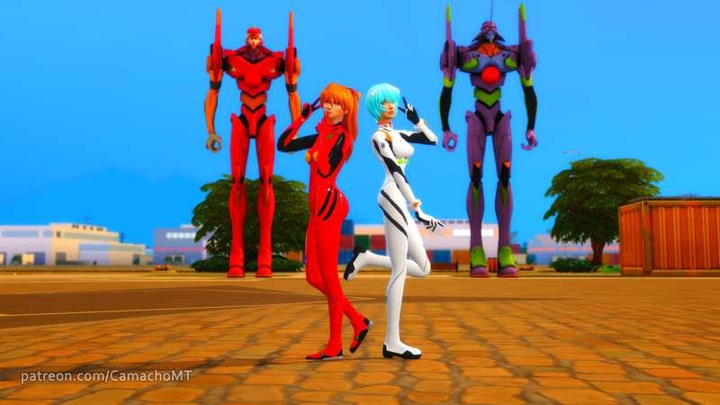 Asuka Langley & Rei Ayanami - Evangelion