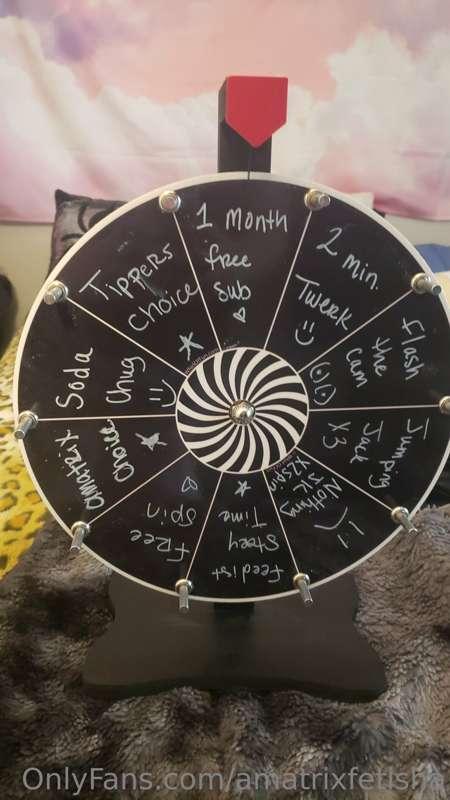 Filled in new options for the prize wheel! No duplicates, no..