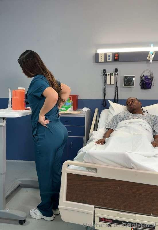 Nurse said it was time for a release and she wasn’t talking ..