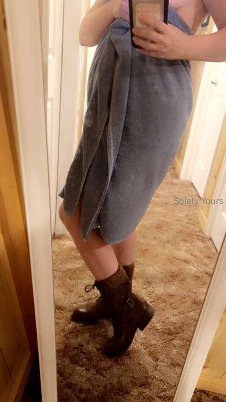 I love new gifts. 🥰 Thank you for the new boots. Obsessed wi..