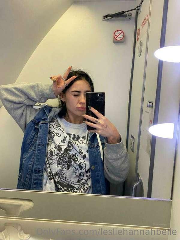 snuck to the plane bathroom... you want to see the naughty p..