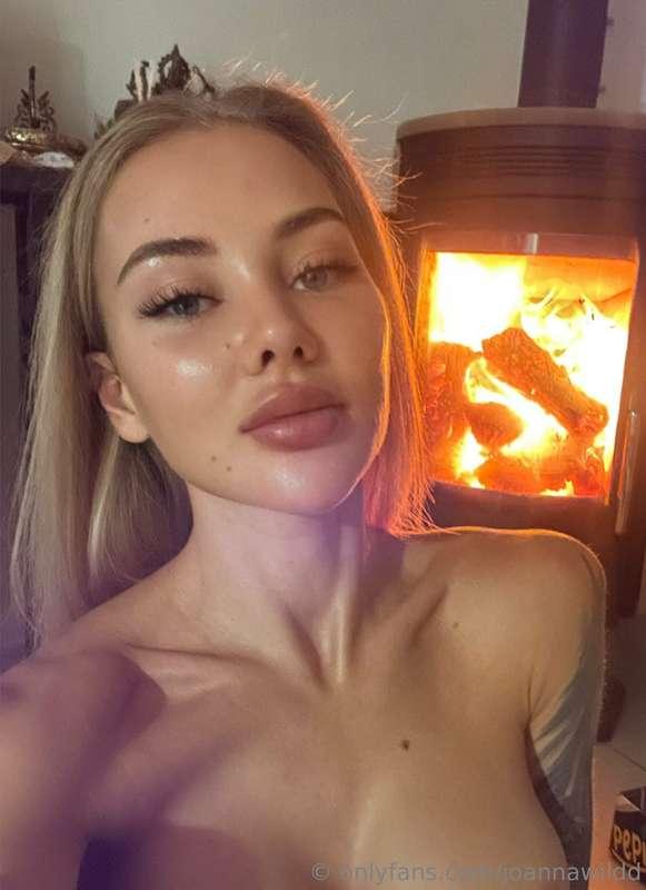 A warm evening by the fireplace 🔥