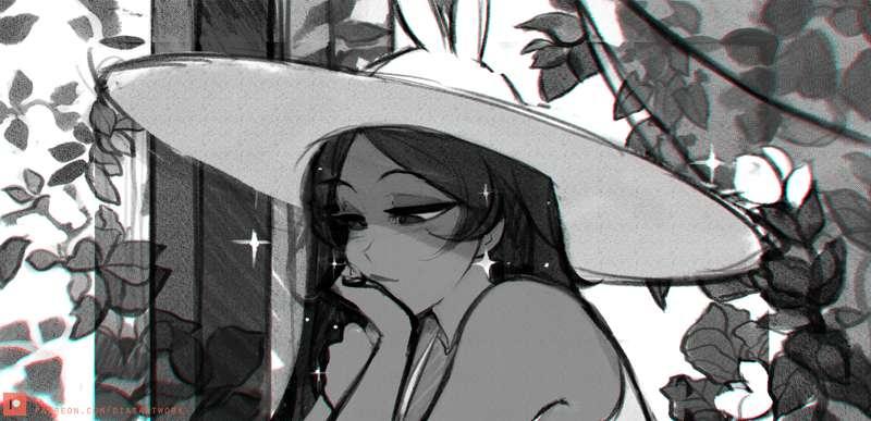 Lorena at the window ( concept )