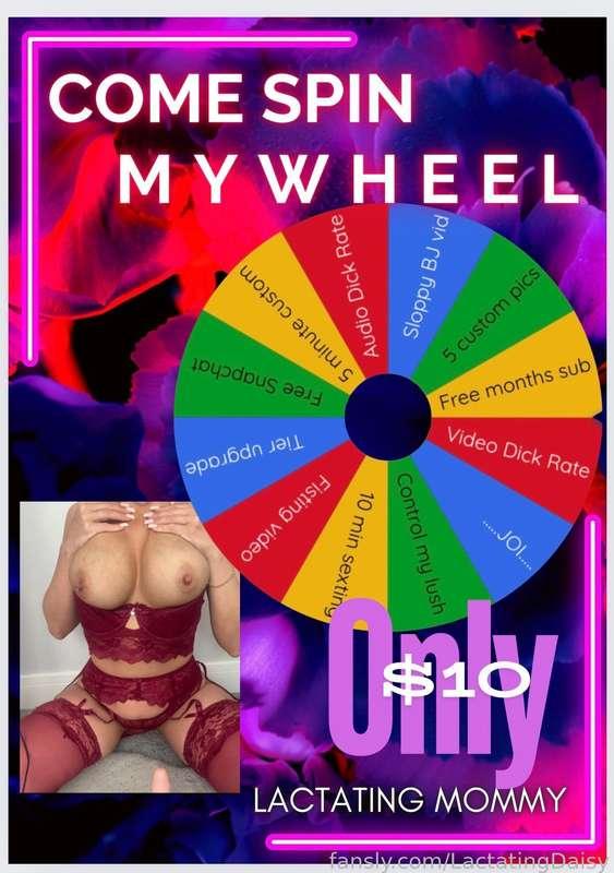 🥵😮‍💨❤️💟🥵😮‍💨❤️🥵😮‍💨❤️💟🥵😮‍💨❤️💟🥵😮‍💨

Spin mommy’s wheel!!

$10 a spin you can have as many goes as you like. Live draw 😘 I mean, mommy is REALLY treating you here 😈

#eroticlactation #Lactation #milf #games #free #win #joi #games