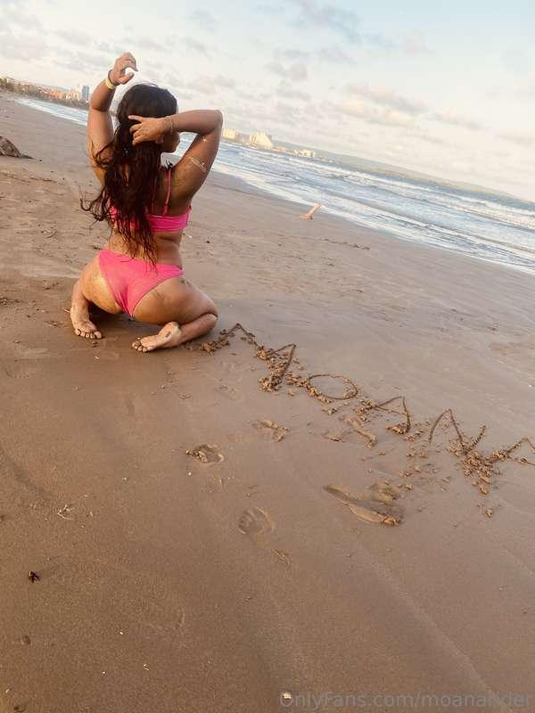 hoping the waves wont wash it away