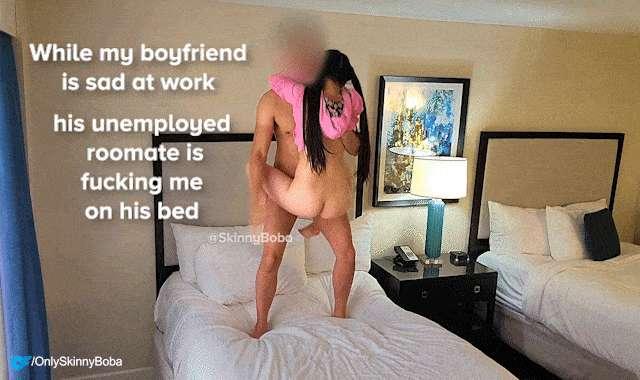 While my boyfriend is sad at work,
his unemployed roommate
is fucking me on his bed



#young #petite #asian #tiny #tight #sweet #cute #smalltits #teen #schoolgirl #smallboobs #18 
#small #asain #pigtails #pigtail #interracial #cosplay #kawaii #bdsm #bondage #slave #fyp #daddysgirl #daddy #little #stepdaughter #cheating #cheat @longboba 
