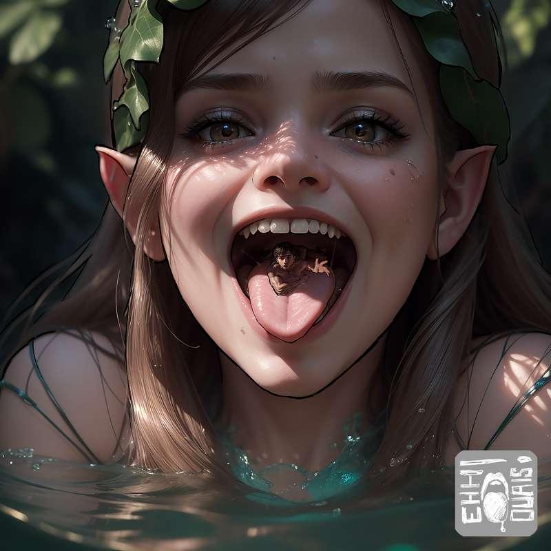 Lurking in the water🌊 (ai style)