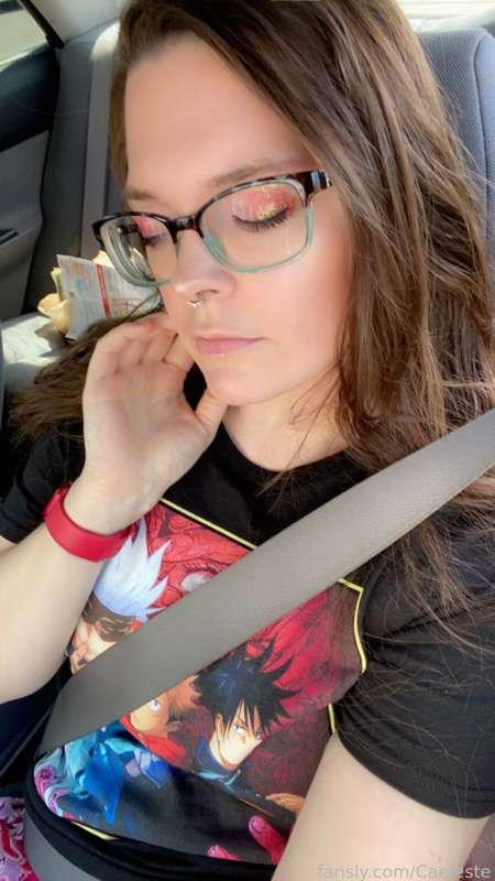 Selfies while I’m out and about. #fyp #sellfies #freepost #nerdy #anime 