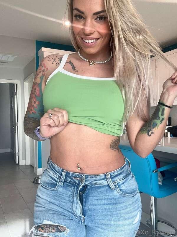 Would you cum on my tummy or titties??