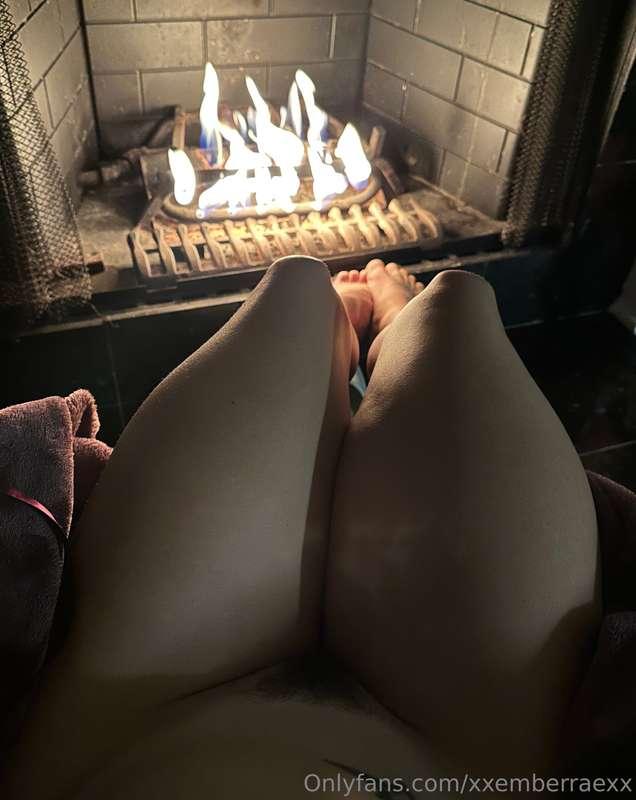 Good morning fireside again 😘 it had been warm so we haven’t..