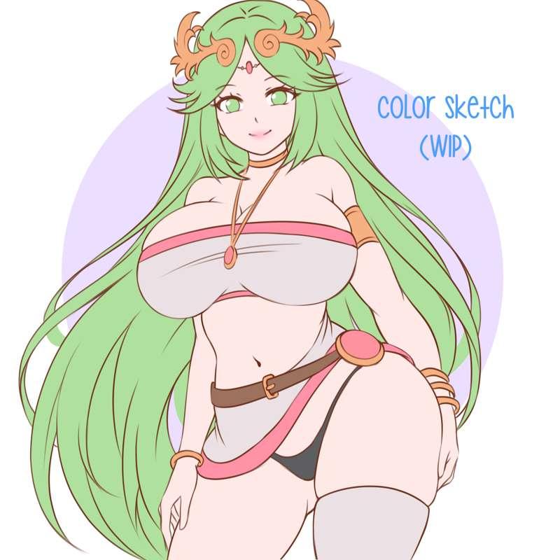 Palutena～Color Skecth (WIP)