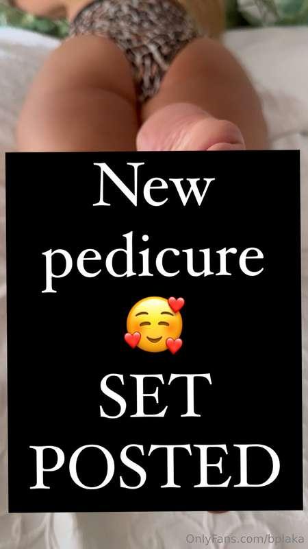 New pedicure 🥰