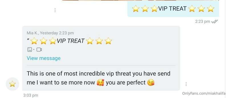 Some reviews of the VIP treat 😈
