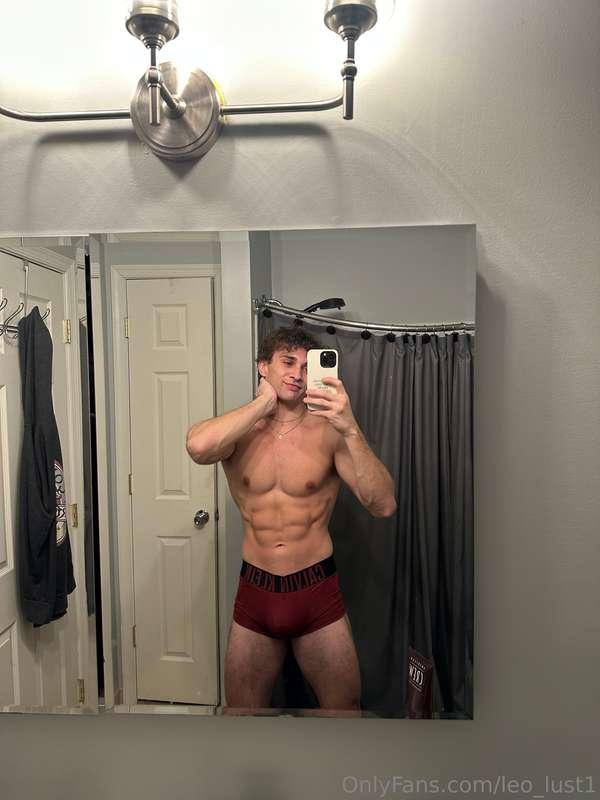 New boxers feeling cute, maybe you could add the bulge by te..